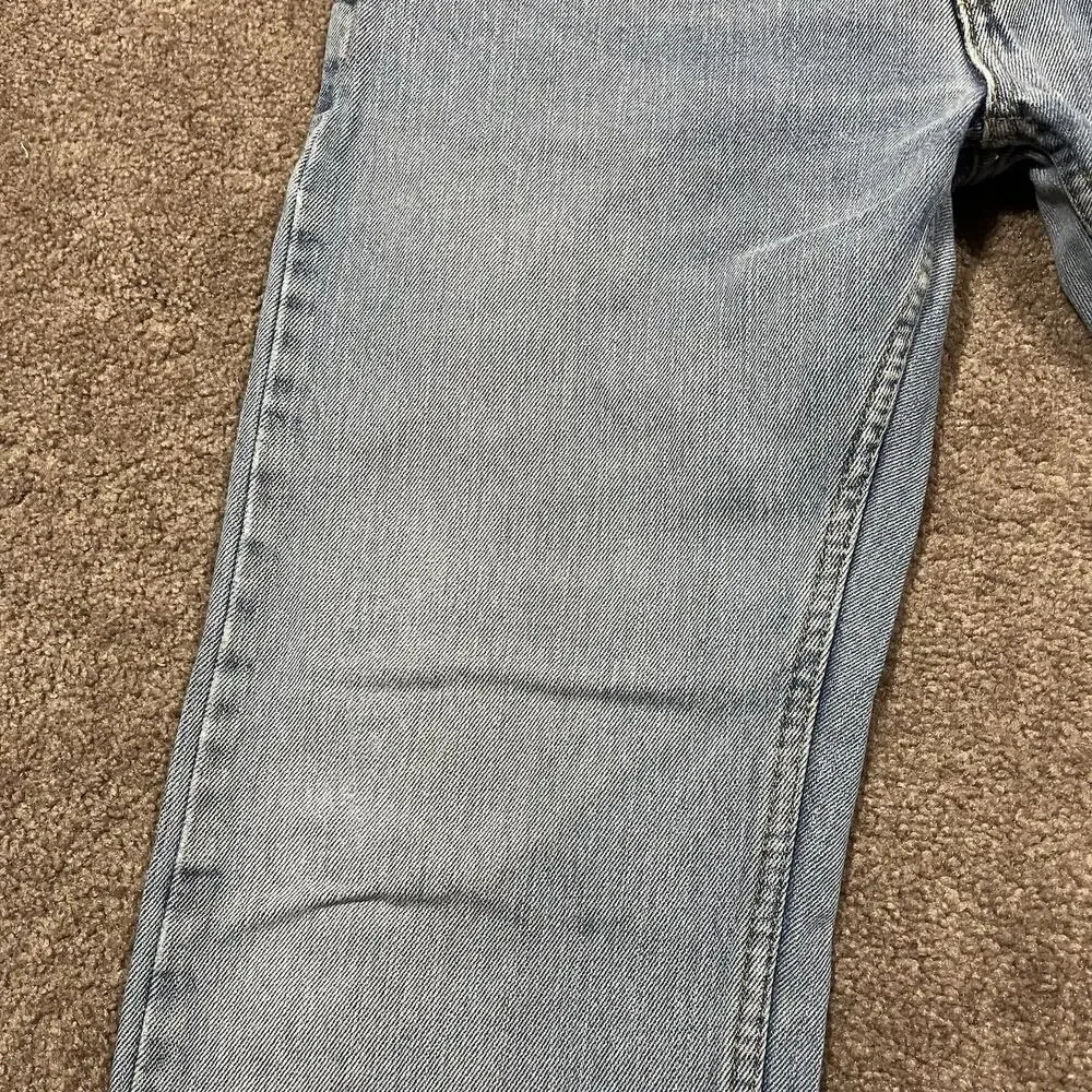 Levis 505 Jeans Mens 34x31 Light Wash Straight Fit Vintage Style USA